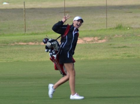 Teeing off into her senior year
