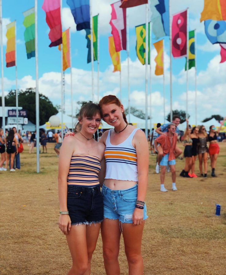 Kacie+Brannan+and+Autumn+Pyka+attend+several+concerts+during+the+ACL+event.