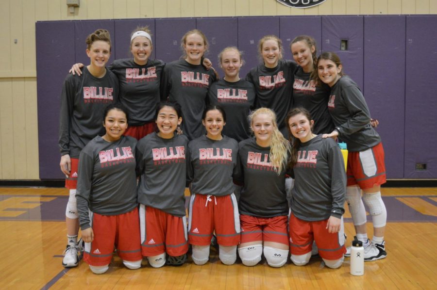 The varsity girls smile big after win against district rival, the Boerne Greyhounds.
