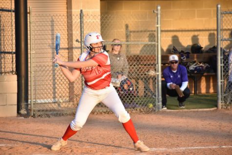 Kate Wenzel hits in Ashlyn Weinheimer and Grace Duecker during the Boerne game.