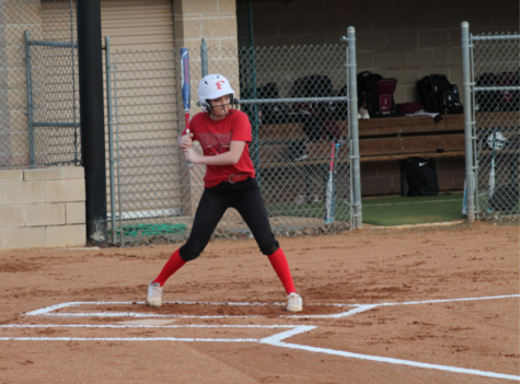 Madi Findley gets ready to bat.